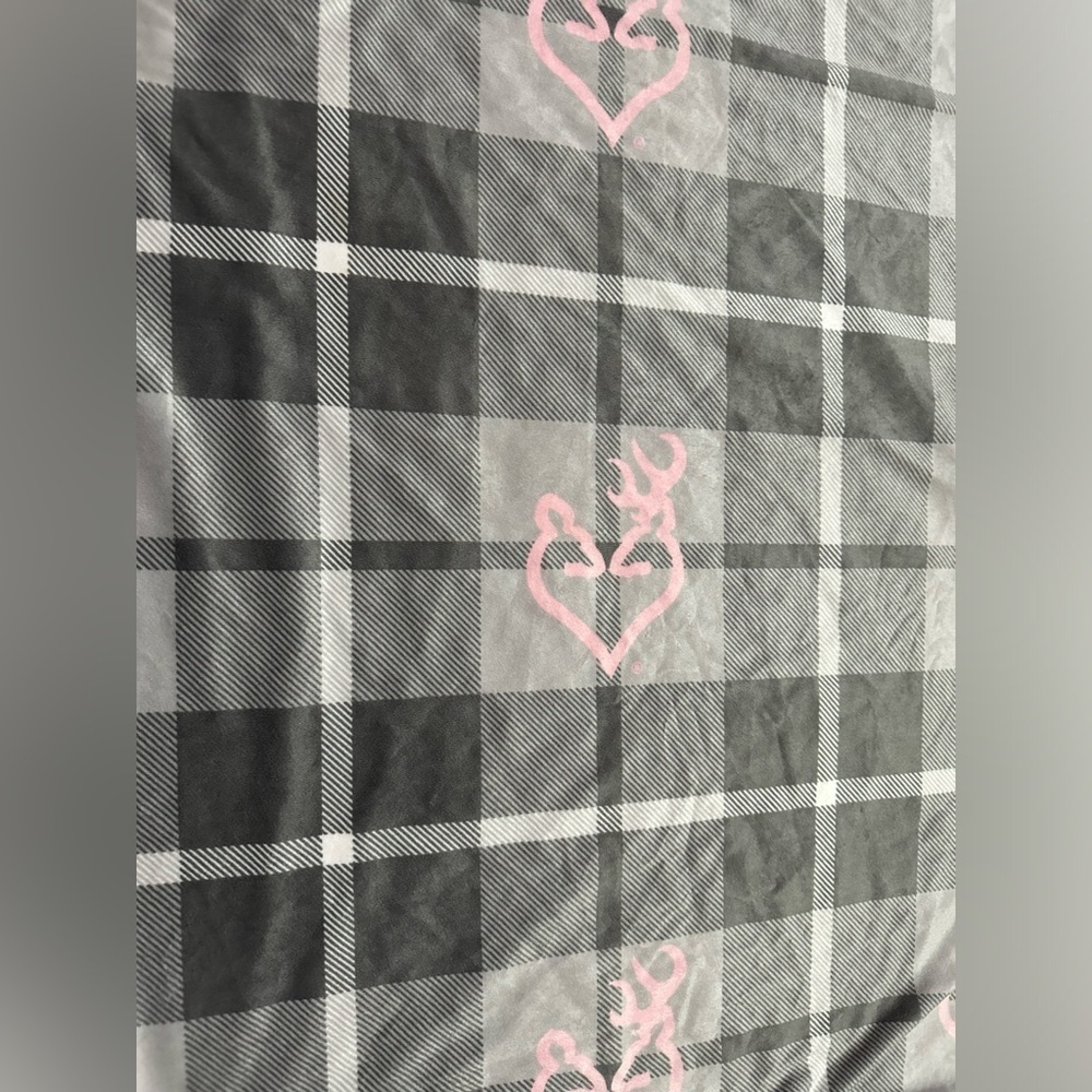 Girls pink and gray browning blanket - Picture 4 of 5